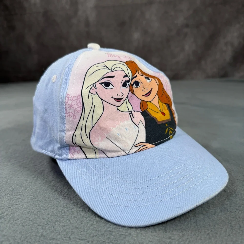 Disney Frozen Anna Elsa Baseball Cap Light Blue Kids Adjustable‎ Hat